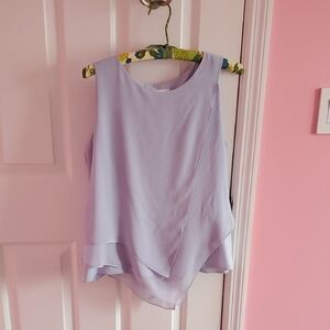 Calvin Klein Pale blue dressy sleeveless blouse